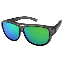 ActiveSol Überzieh-Sonnenbrille 'El Aviador' Grau/verspiegelt