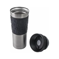 BasicNature Edelstahl Thermobecher 'Grip' 450 Ml -CampGlück Verkäufe basicnature edelstahl thermobecher grip 450 ml2