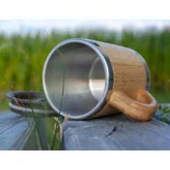 BasicNature Edelstahlbecher 'Bambus' 0,3 L 17 BasicNature Edelstahlbecher 'Bambus' 0,3 L -CampGlück Verkäufe basicnature edelstahlbecher bambus 03 l6