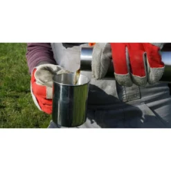 BasicNature Edelstahlbecher Poliert 0,4 L