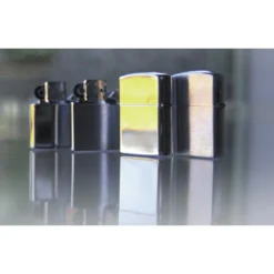 Benzinfeuerzeug 'Chrom', Matte Ausführung -CampGlück Verkäufe benzinfeuerzeug chrom matte ausfuehrung2