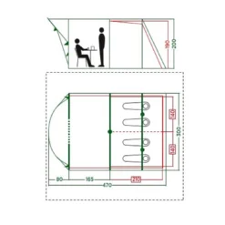 Coleman Zelt 'Vail' 4 Personen