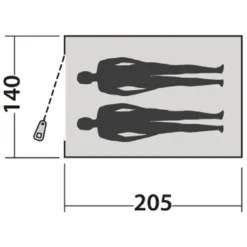 EasyCamp Kuppelzelt 'Comet 200',2 Personen