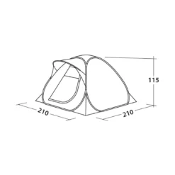 EasyCamp Pop-Up-Zelt 'Flameball 300',2 Personen -CampGlück Verkäufe easycamp pop up zelt flameball 3002 personen2