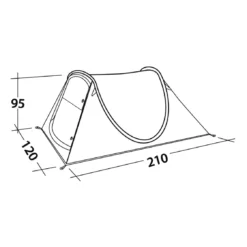 EasyCamp Pop-Up-Zelt,2 Personen Grün 'Fireball 200' -CampGlück Verkäufe easycamp pop up zelt2 personen gruen fireball 2007