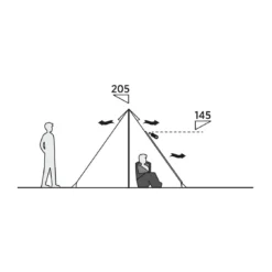 EasyCamp Tipi-Zelt, 4 Personen 'Moonlight Spire' -CampGlück Verkäufe easycamp tipi zelt 4 personen moonlight spire4