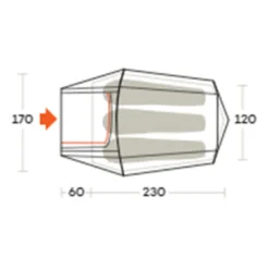 Ferrino Zelt 'Sling',3 Personen