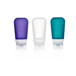 Humangear 'GoToob' 3er Pack 100 Ml Transp./violett/türkis