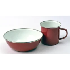 Origin Outdoors Emaille Schüssel 15 Cm Rot