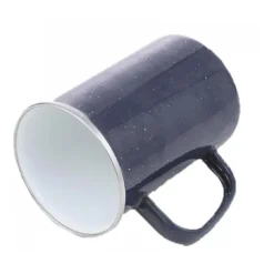 Origin Outdoors Emaille Tasse, 550 Ml Grau Lang