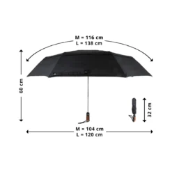 Origin Outdoors Regenschirm 'Wind-Trek' M Schwarz -CampGlück Verkäufe origin outdoors regenschirm wind trek m schwarz4