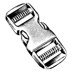 RELAGS NM Steckschließe Dual, 25 Mm, 2 Stück Auf Karte