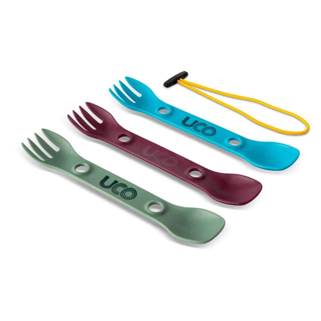 UCO Spork 'Mini' 3 Stk Grün, Violett, Blau 1 UCO Spork 'Mini' 3 Stk Grün, Violett, Blau