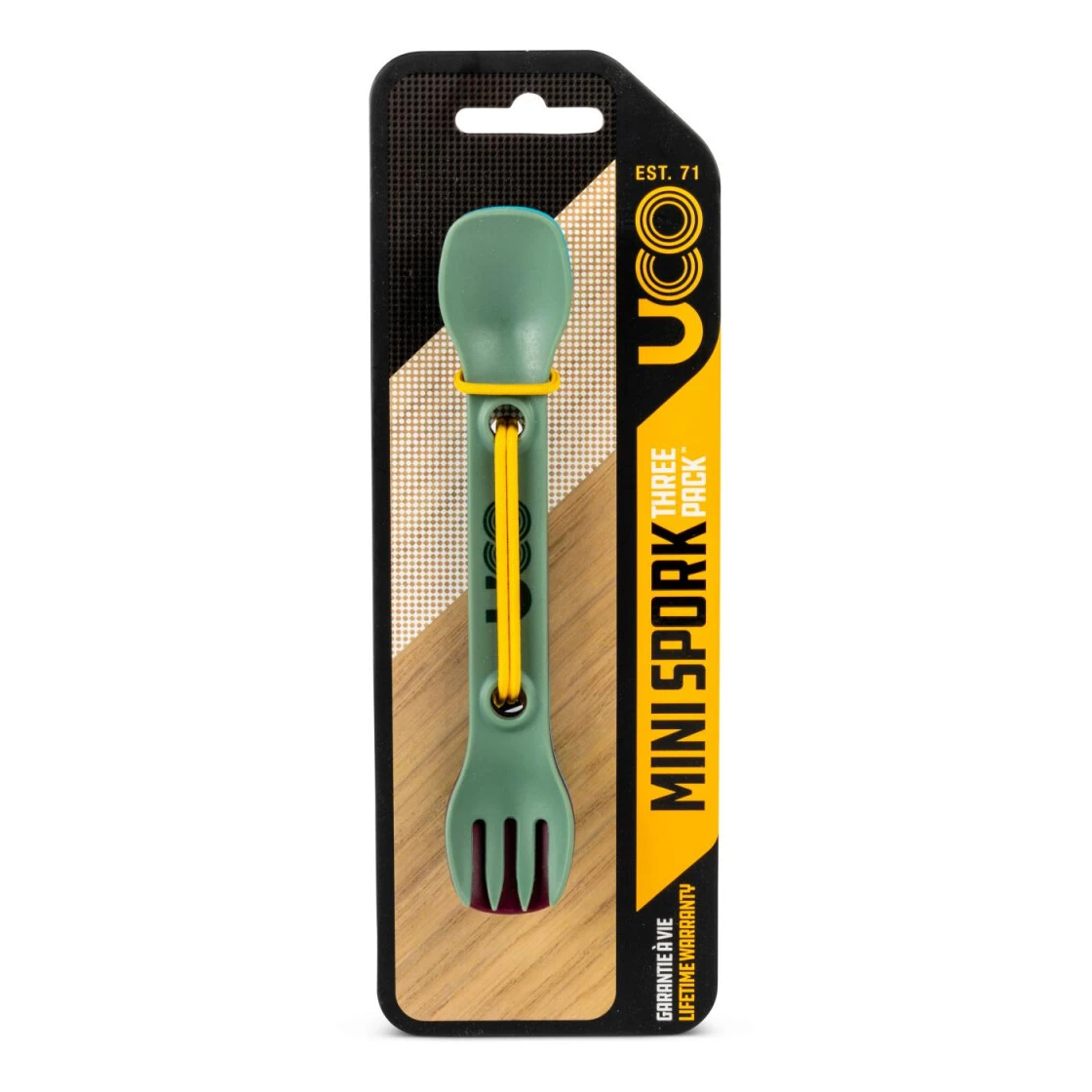 UCO Spork 'Mini' 3 Stk Grün, Violett, Blau 4 UCO Spork 'Mini' 3 Stk Grün, Violett, Blau – Bild 4