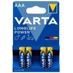 Varta Alkaline Batterien 'High Energy', Microzelle, 4 Stück